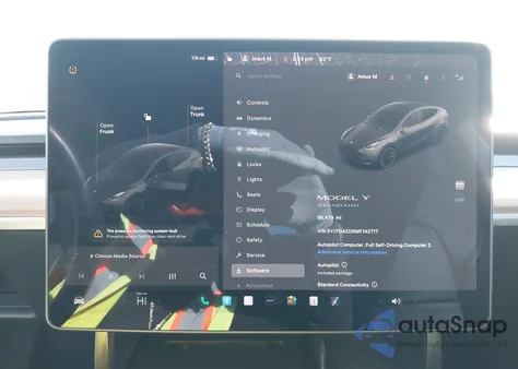 2021 Tesla Model Y Performance Dual Motor All-Wheel Drive/Standard Range Rear-Wheel Drive из США, поврежденный, VIN 5YJYGAED8MF142717